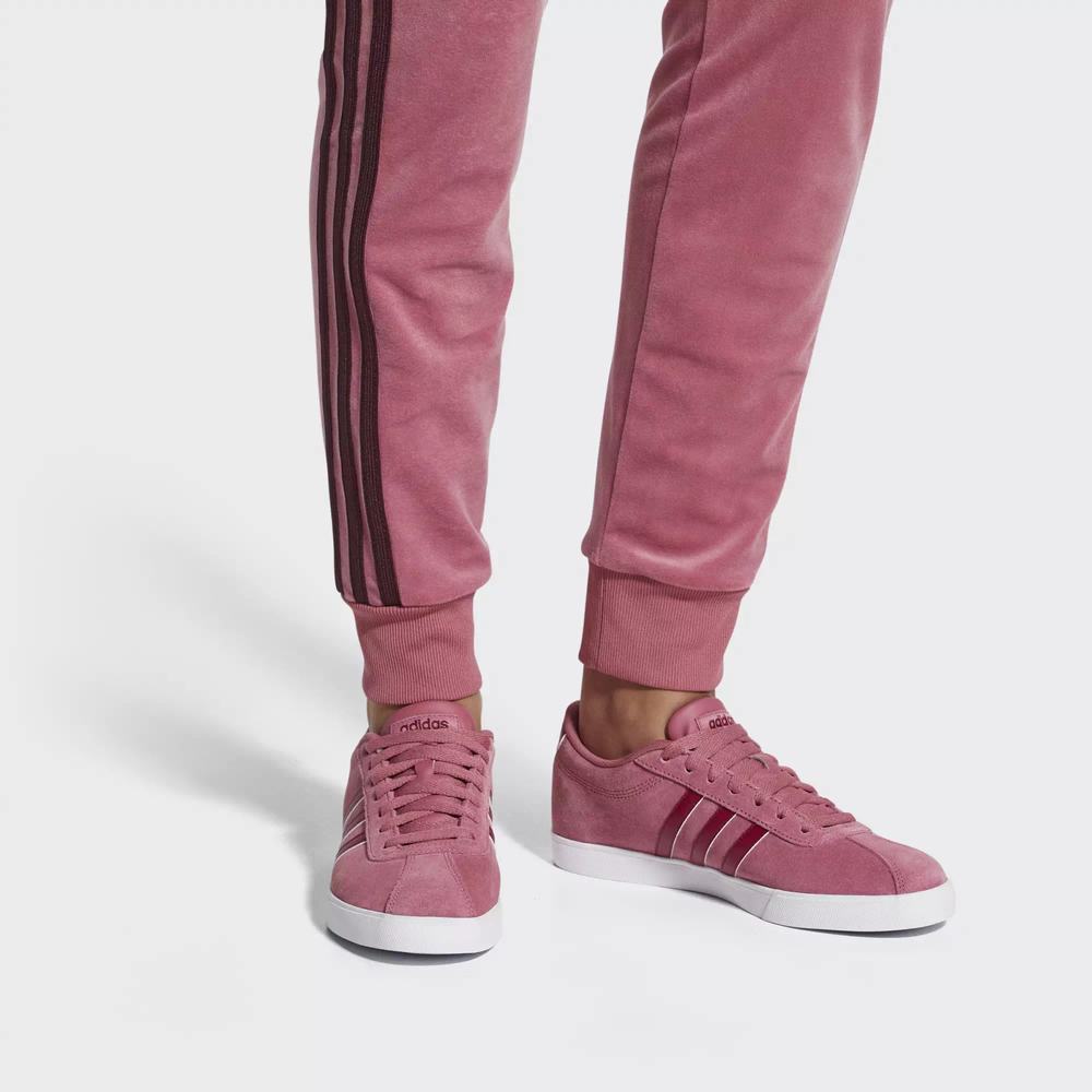 Adidas Courtset Zapatillas De Tenis Rosas Para Mujer (MX-25782)